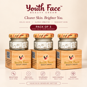 Youth Face Beauty Cream Pack of 3 – Kojic Acid & Alpha Arbutin